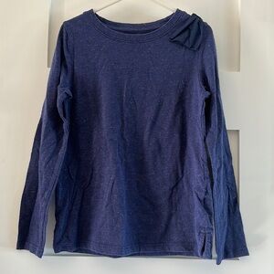 Girls Blue Sparkle Long Sleeve- size 6/6x